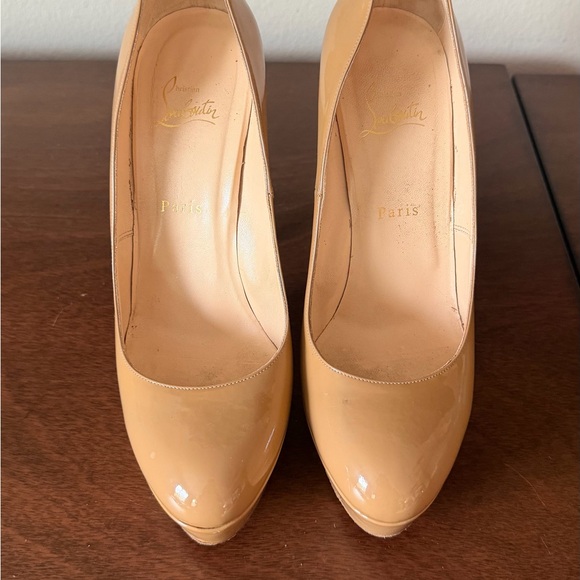 Christian Louboutin Bianca patent 140 pumps nude 40.5 - Picture 5 of 5